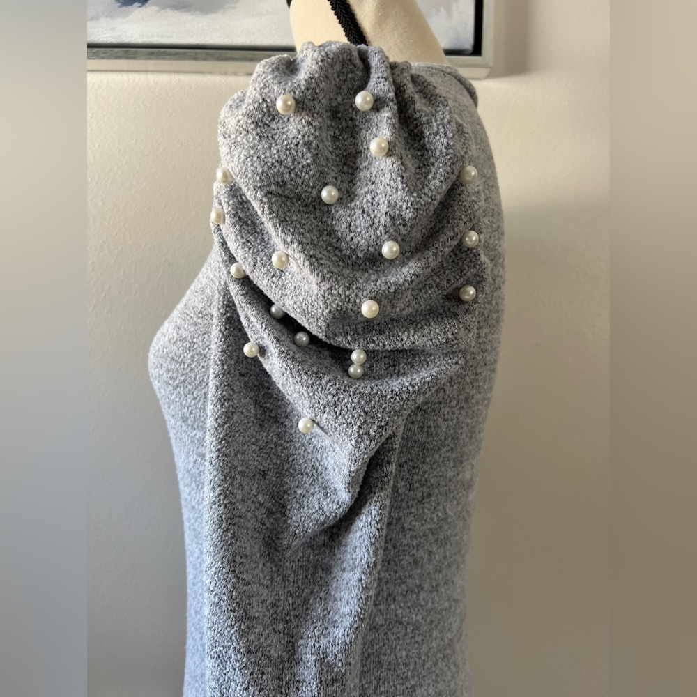 Zara Women’s Gray Balloon Sleeve Sweater Size S - Picture 6 of 10